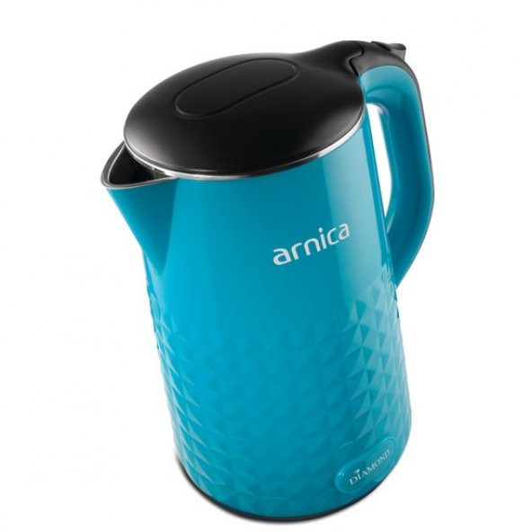 Arnica Diamond Turkuaz 1500 W 1.7 lt Çelik Kettle