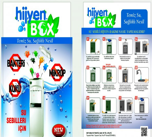 Su Sebil Temizleme solüsyon seti  (Resimli Uygulama Klavuzu İle ) Hijyen Box - 9