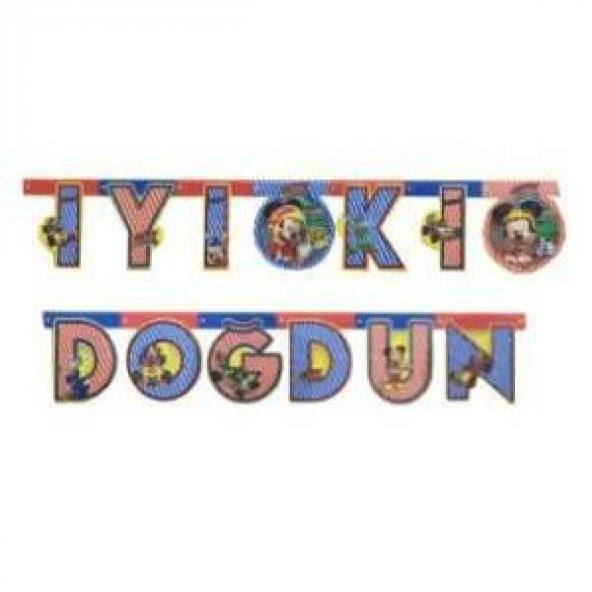 MİCKEY ROADSTER İYİKİ DOĞDUN BANNER 2M