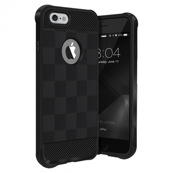 Buff iPhone 6 / 6s Black Armor Kılıf