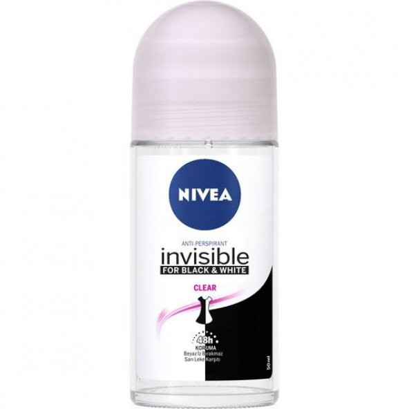 Nivea İnvisible Black&Whıte Clear Roll-On Deodorant 50Ml Kadın