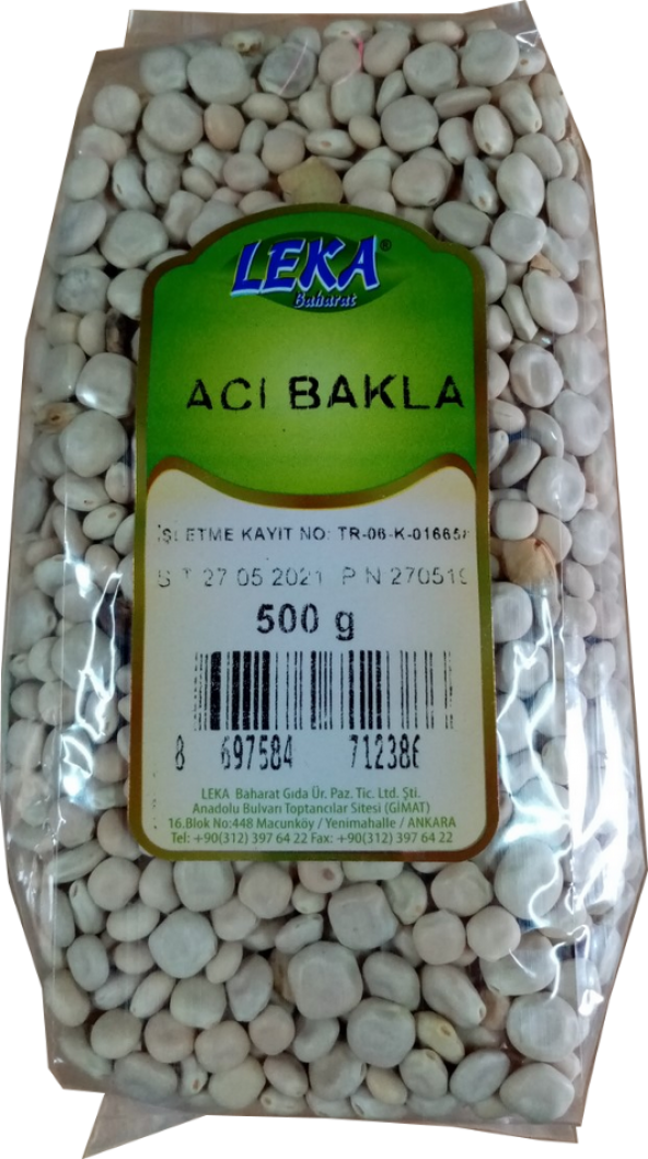 ACI BAKLA 500 g - TERMİYE - YAHUDİ BAKLASI 1. SINIF - 1
