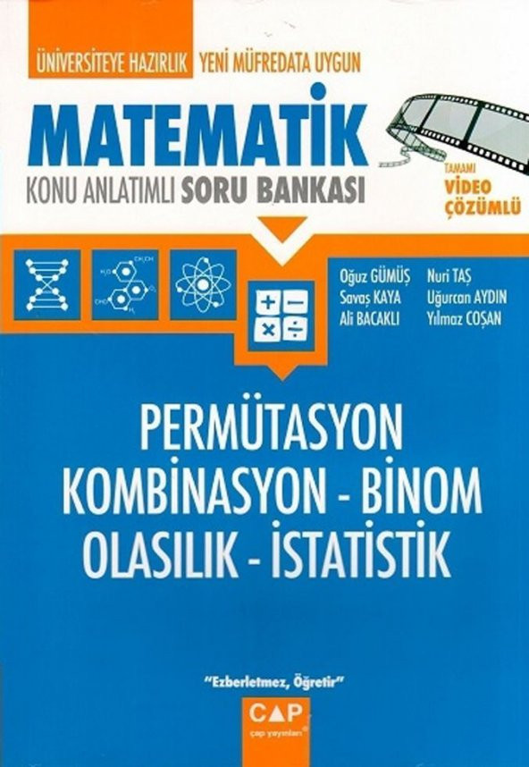 Çap Yayınları Matematik Permütasyon Kombinasyon Binom Olasılık İstatistik
