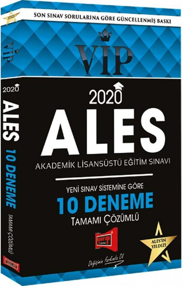 Yargı Yayınları 2020 ALES VIP Yeni Sınav Sistemine Göre Tamamı Çözümlü 10 Fasikül Deneme