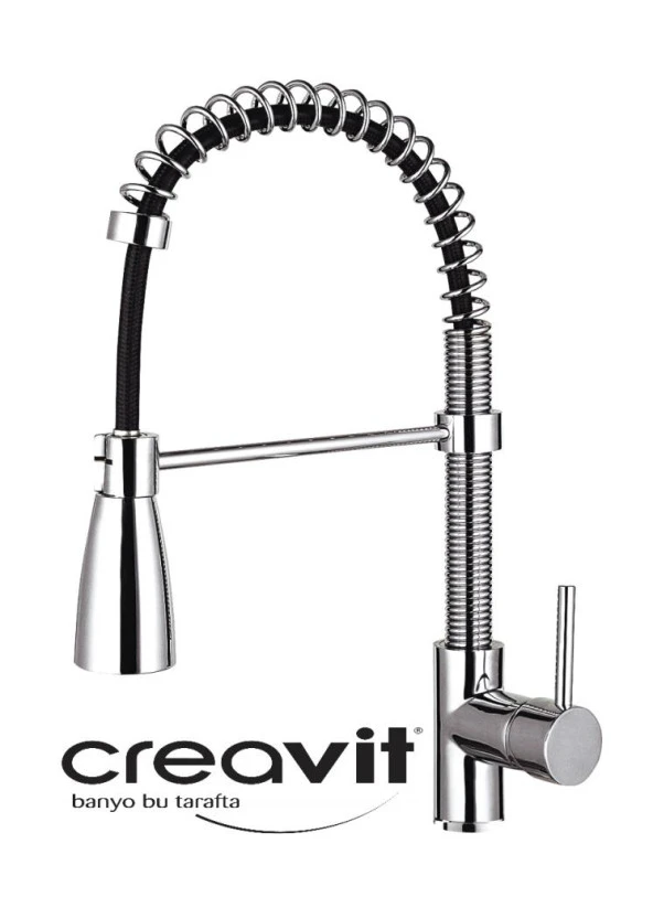 Creavit Mf9910L SİPİRALLİ Evye Mutfak Bataryası **SÜPER KALİTE**
