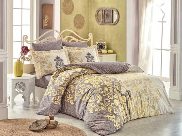 Hobby Çift Kişilik Poplin Nevresim Mirella Cappucino - 2