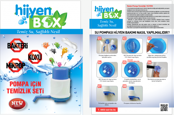 Hijyen Box Damacana Pompası Dezenfekte Seti  (Resimli Uygulama Klavuzu İle )