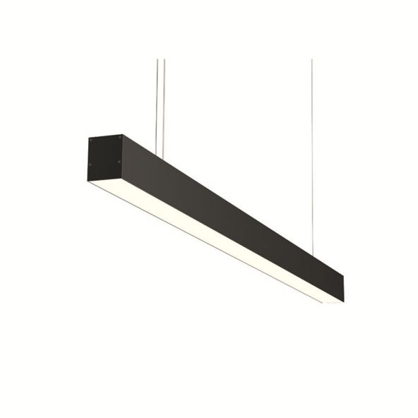 LİNEER LED SARKIT AYDINLATMA LİNEAR ARMATÜR 1 MT SİYAH KASA - 2