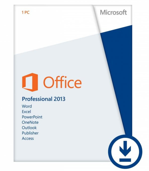 Microsoft Office Professional Plus 2013 (Dijital İndirilebilir Lisans)