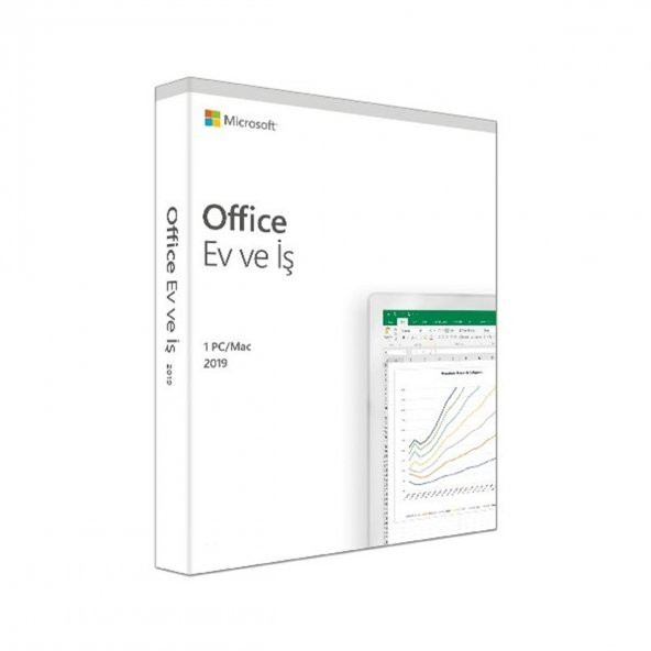 Microsoft Office 2019 Ev ve İş 32/64 Bit Türkçe Kutu T5D-03258