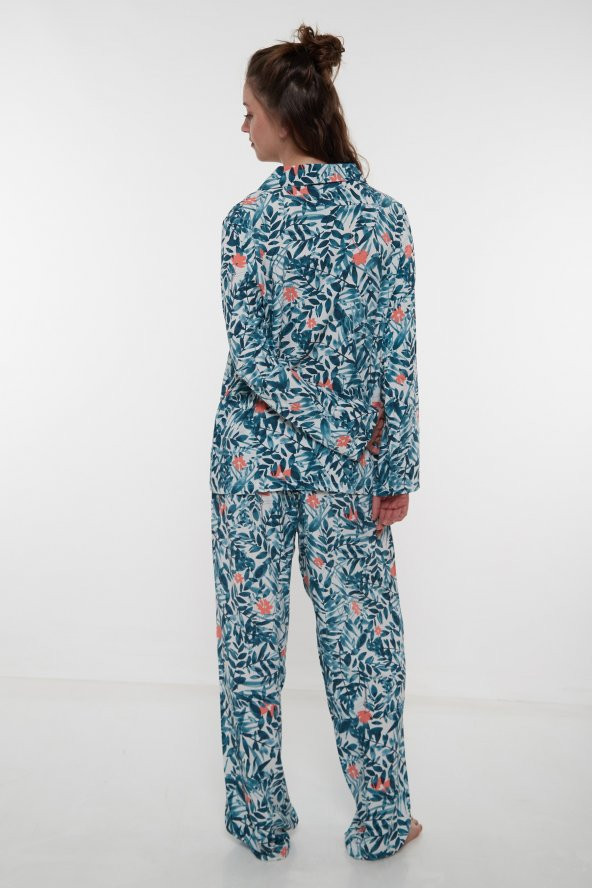 Ribanas Pijama Takımı-Yeşil 1014-21 - 6
