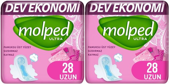 Molped Ultra Hijyenik Ped Dev Eko Pk Uzun 56 Adet (2Pk*28)