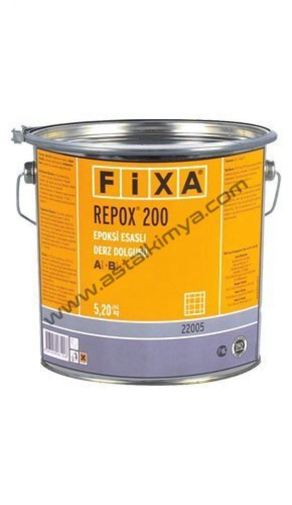 FİXA+REPOX 200 Epoksi Esaslı Derz Dolgusu+5,20 kg (A+B) Set