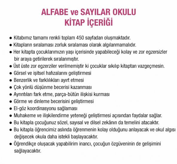 Alfabe ve Sayılar Okulu BAŞARAN YAYINLARI - 2
