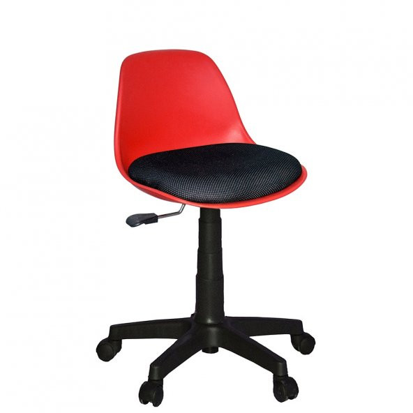 Türksit Çalışma Sandalyesi Plastik Ayak Kırmızı