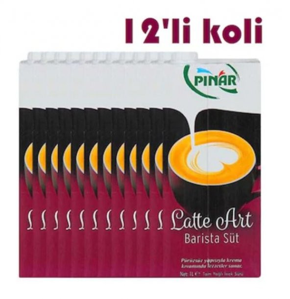 Pınar Barista Latte Art Süt 1000 ml * 12 Adet