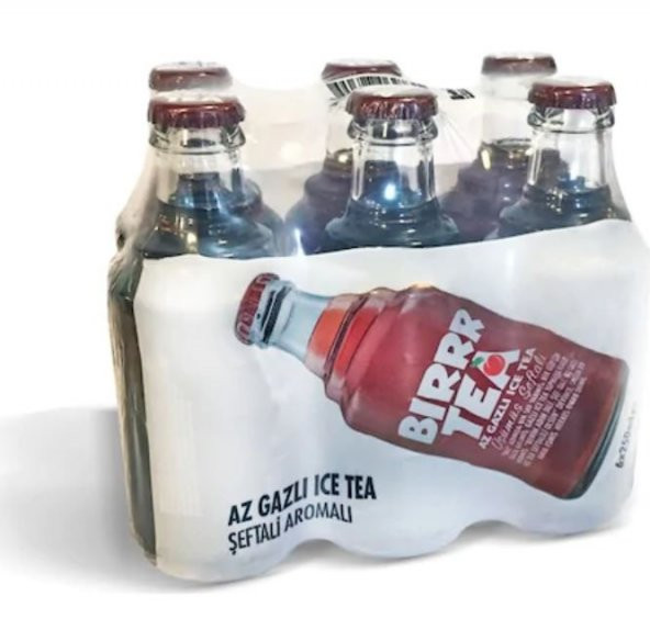Bırr Tea Gaza Gelmiş Ice Tea ŞEFTALİ 250 ml Cam Şişe * 6 adet - Resim 2