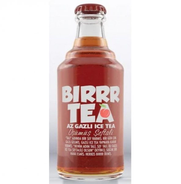 Bırr Tea Gaza Gelmiş Ice Tea ŞEFTALİ 250 ml Cam Şişe * 6 adet - Resim 3