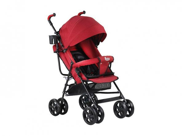 Babyhope SA7 Baston Bebek Arabası Kırmızı