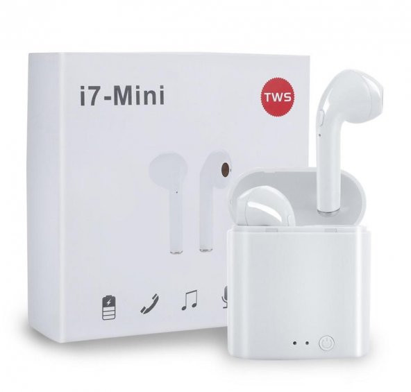 i7 TWS Mini Bluetooth 5.0 Kablosuz Kulaklık Apple İphone Samsung iOS Android Uyumlu - 6
