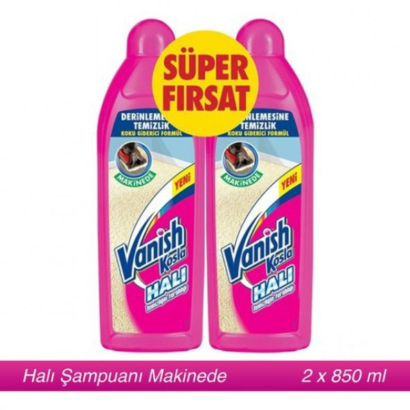 Vanish Kosla Halı Şampuanı Makine Yıkama 2li Paket / 2 x 850ml