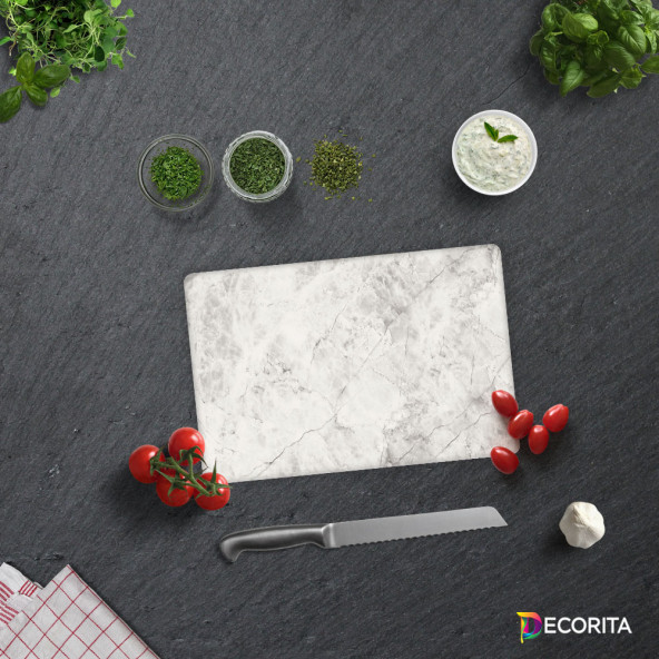 DECORITA Cam Kesme Tahtası - Taş Görünümlü