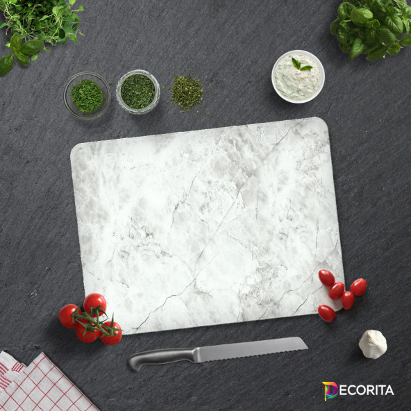 DECORITA Cam Kesme Tahtası - Taş Görünümlü - 3