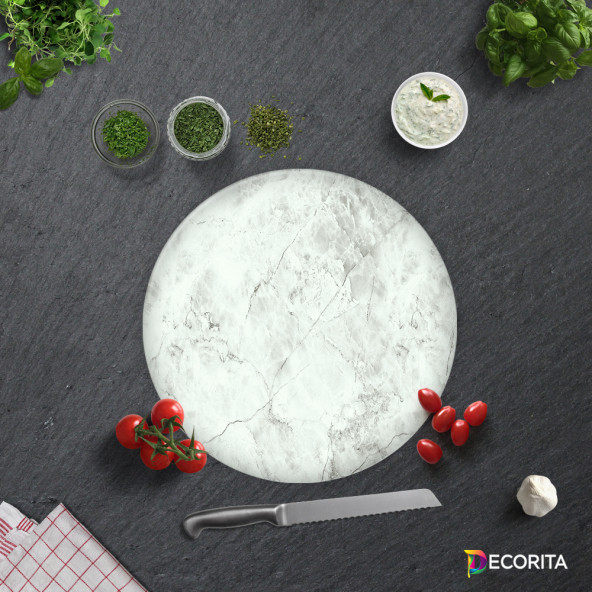 DECORITA Cam Kesme Tahtası - Taş Görünümlü - 4