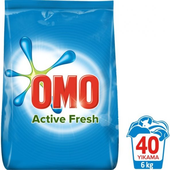 Omo Matik Toz Çamaşır Deterjanı Active Fresh 6 Kg