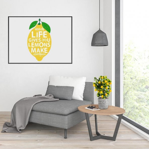 Porselen Saksıda Yapay Limon Ağacı - 2