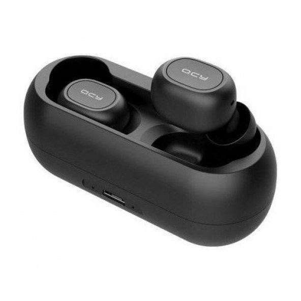 QCY T1-C Çift Mikrofonlu Bluetooth V5.0 Siyah Kulaklık