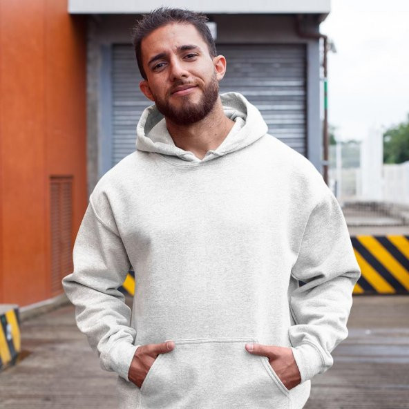 Casual Discord Beyaz Kapşonlu Hoodie Unisex - 2