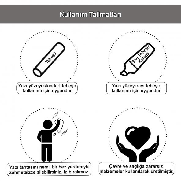 Dekoratif Kara Tahta, Ayaklı Menü Tahtası, YazıTahtası 60X110 cm Ceviz - 2