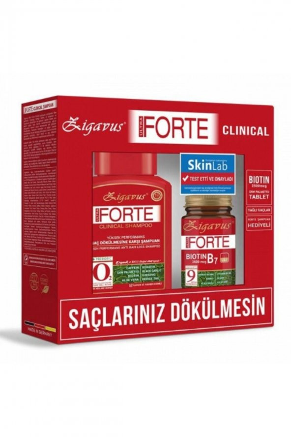 Zigavus Forte Clinical Saç Dökülmesine Karşı Avantajlı 2li Paket (Kuru/Normal Saçlar)