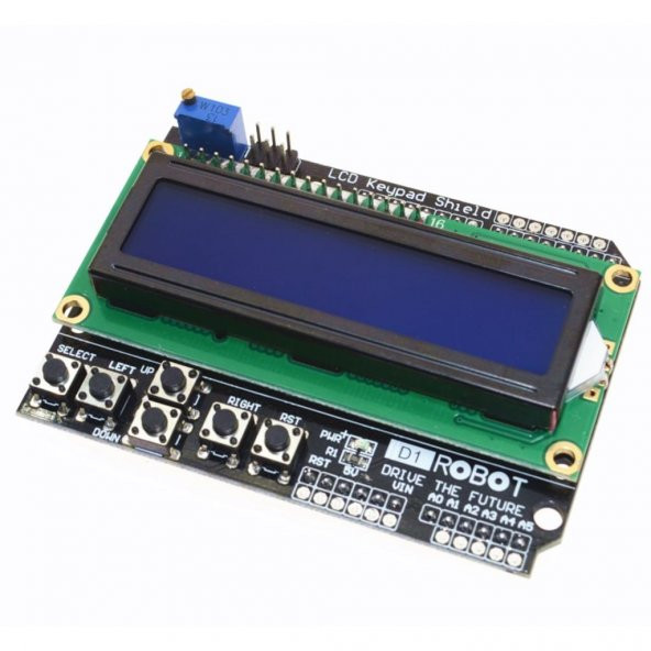 Arduino LCD Keypad Shield 1602 - 16x2 LCD Ekran ve Tuş Takımı