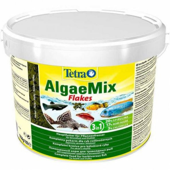 Tetra Algae Mix Flakes 100 gr. SKT:11/2026 Kovadan Bölme Orjinal Anadolu Pet Ürünüdür