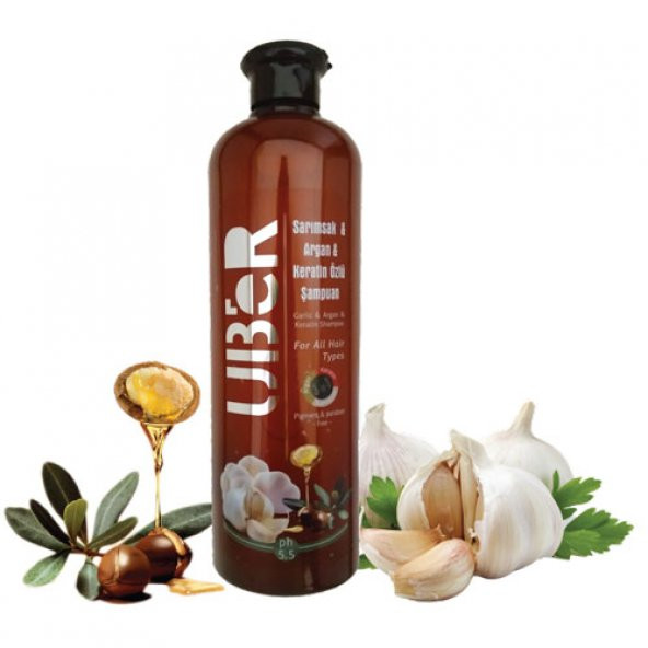 Uber Sarımsak Argan Keratin Özlü Şampuan 700 ml