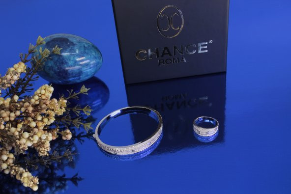İtalyan Tasarım Moda Pırlanta Çelik Gümüş Altın Love Çivi Set - 3