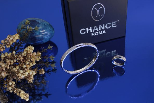 İtalyan Tasarım Moda Pırlanta Çelik Gümüş Altın Ayar Tektaş Set - 4