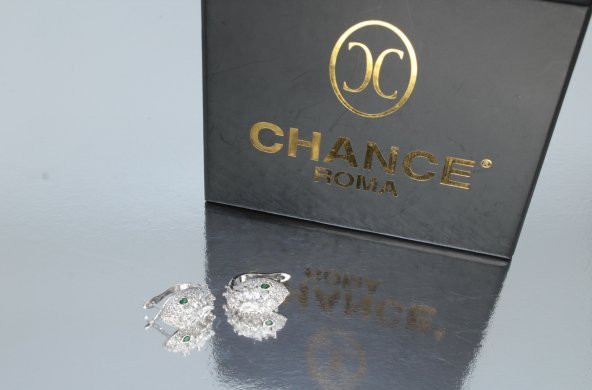 İtalyan Tasarım Moda Pırlanta Çelik Gümüş Altın Ayar Yılan Küpe - 3