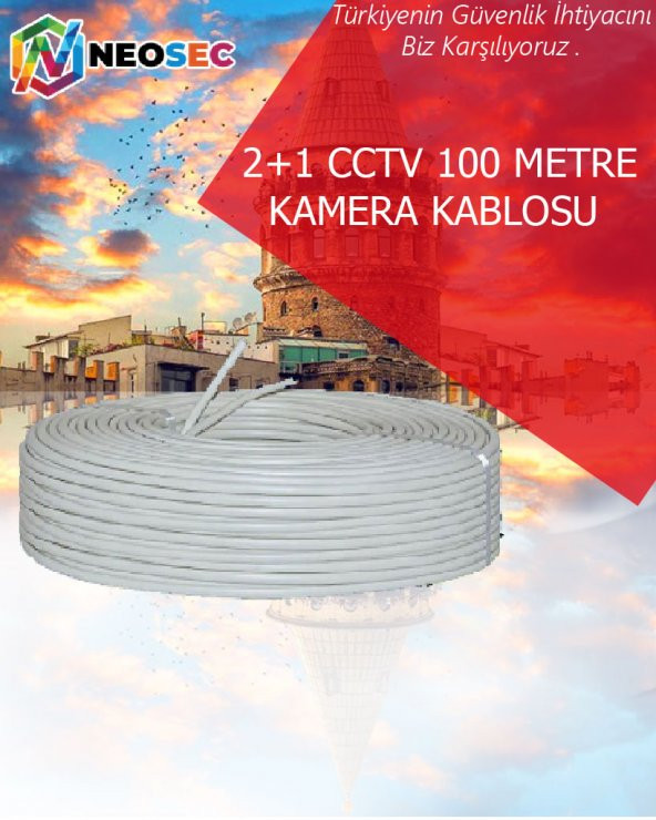 2+1 CCTV AHD KAMERA KABLOSU (100 METRE)