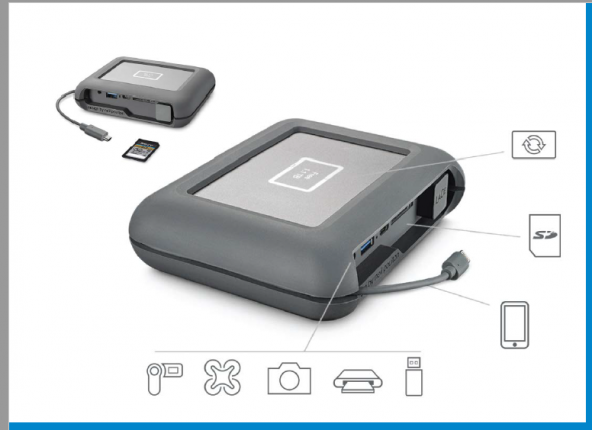 LaCie 2TB DJI COPILOT BOSS EXTERNAL STGU2000400 - 3