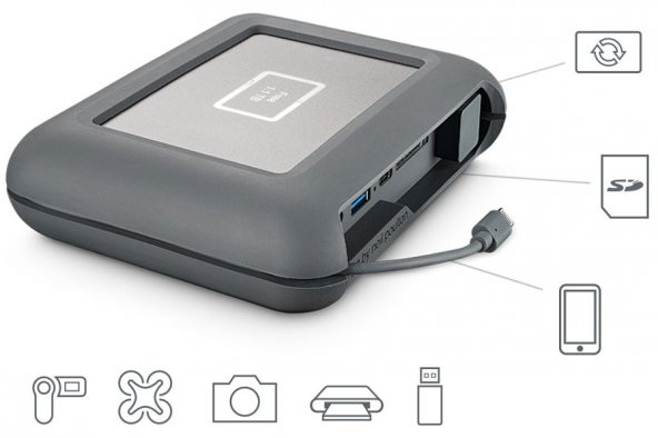 LaCie 2TB DJI COPILOT BOSS EXTERNAL STGU2000400 - 5