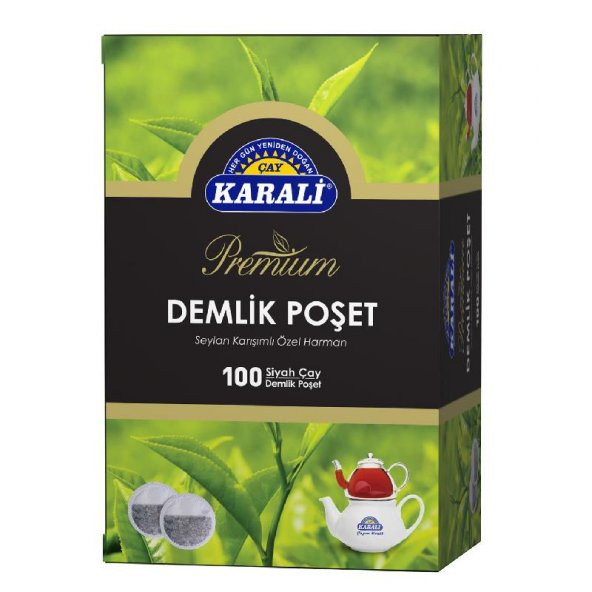 Karali Premium Demlik Poşet Çay 3,2Gr 100 Adet