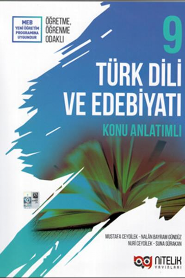 9.Sınıf Türk Dili ve Edebiyatı Konu Anlatımlı Nitelik Yayınları