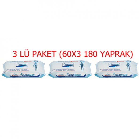 Medifresh Vücut Temizleme Bezi 50 lık 3 Paket 150 adet