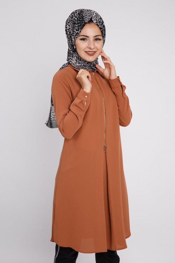 PUANE KADIN KARAMEL TUNİK -10096 - 4