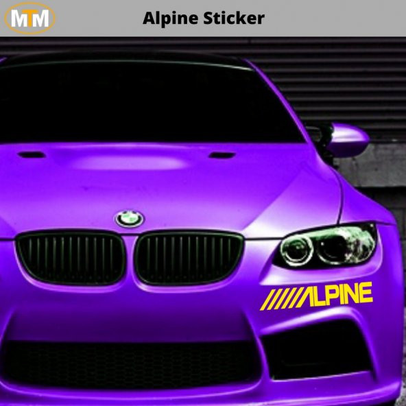 Alpine Oto Sticker 15 CM