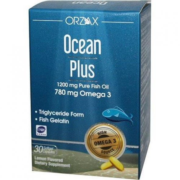 Ocean Plus Omega 3 1200 Mg 30 Kapsül Balık Yağı