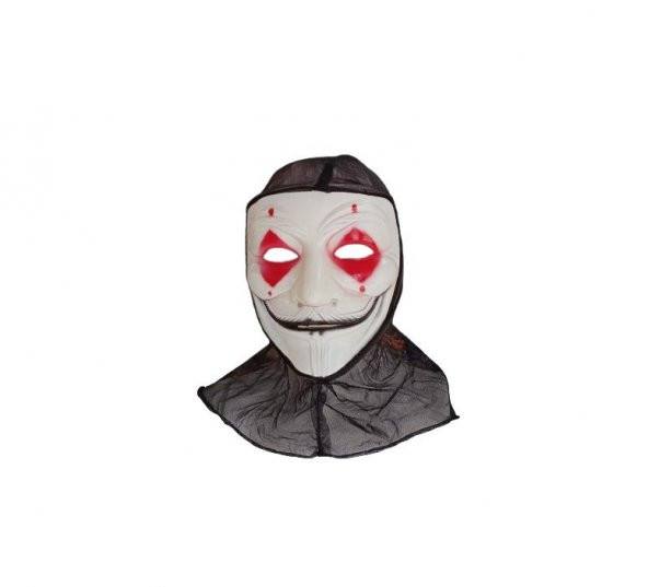 MASKE VENDETTA-JOKER ARKASI TÜLLÜ
